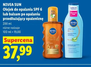 Nivea Sun Olejek do opalania SPF 6 lub balsam po opalaniu przedłużający opaleniznę