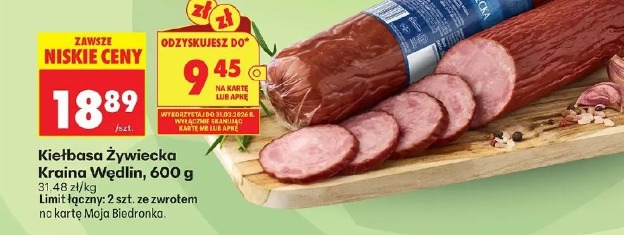 Kiełbasa Żywiecka Kraina Wędlin