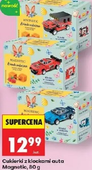Cukierki z klockami auta Magnetic
