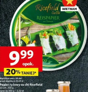 Papier ryżowy cu chi Ricefield