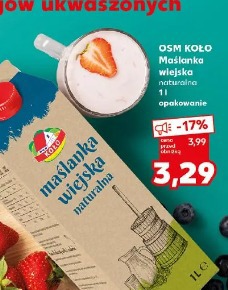 Osm Koło Maślanka wiejska naturalna