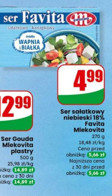 Ser sałatkowy niebieski 18% Favita Mlekovita