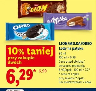 Lion/Milka/Oreo Lody na patyku