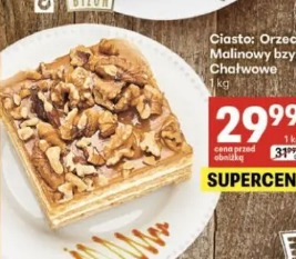 Ciasto: Orzechowe, Malinowy bzyk, Chałwowe