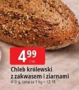 Chleb królewski z zakwasem i ziarnami