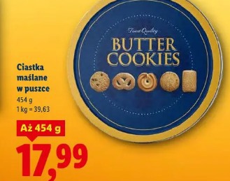 Ciastka maślane w puszce