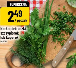 Natka pietruszki, szczypiorek lub koperek
