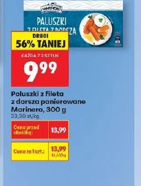 Paluszki z fileta z dorsza panierowane Marinero