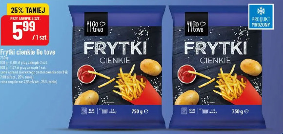 Frytki cienkie Go tove