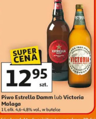 Piwo Estrella Damm lub Victoria Malaga