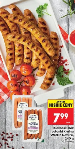 Kiełbaski bez osłonki Kraina Wędlin Natura