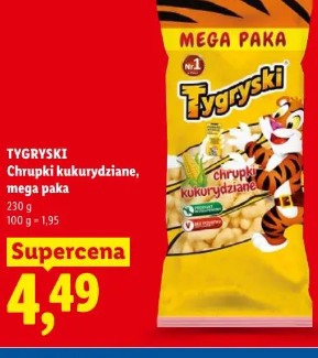 Tygryski Chrupki kukurydziane mega paka