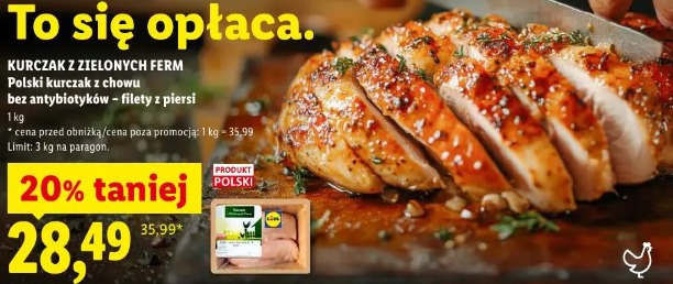 Kurczak z zielonych ferm filety z piersi