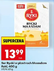 Ser Rycki w plastrach Maasdam Ryki
