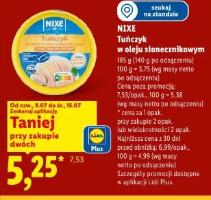 Nixe Tuńczyk w oleju słonecznikowym