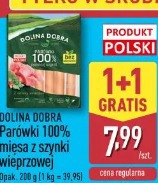 Dolina Dobra Parówki 100% mięsa z szynki wieprzowej