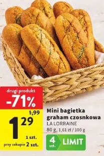 Mini bagietka graham czosnkowa La Lorraine