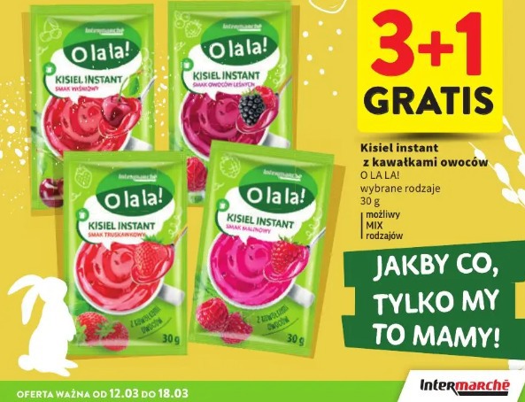 Kisiel instant z kawałkami owoców O la la!