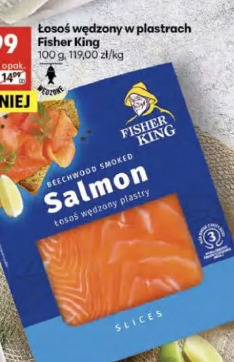 Łosoś wędzony w plastrach Fisher King