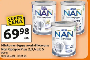Mleko następne modyfikowane Nan Optipro Plus 2,3,4 lub 5