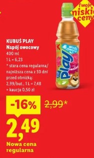 Kubuś Play Napój owocowy