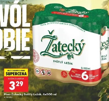 Piwo Žatecký Světlý Ležák