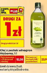 Olej z pestek winogron Wyborny