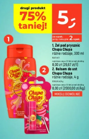 Żel pod prysznic Chupa Chups różne rodzaje