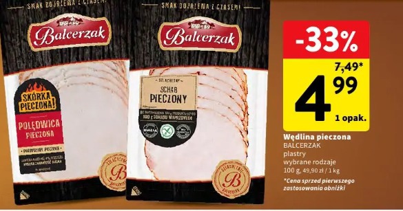Wędlina pieczona BALCERZAK plastry