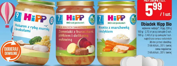 Obiadek Hipp Bio