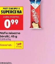 Wafle mleczne Góralki