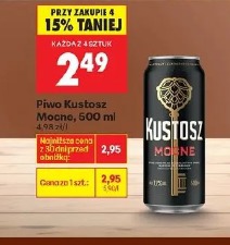 Piwo Kustosz Mocne