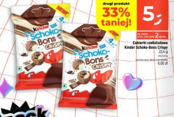 Kinder Schoko-Bons Crispy cukierki czekoladowe