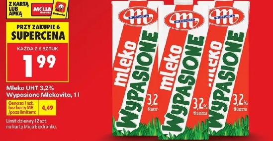 Mleko UHT 3,2% Wypasione Mlekovita