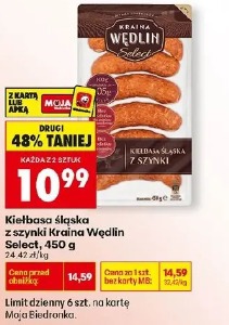 Kiełbasa śląska z szynki Kraina Wędlin Select