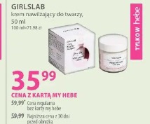 Girlslab krem nawilżający do twarzy