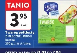 Twaróg półtłusty Z Mlecznej Drogi kostka