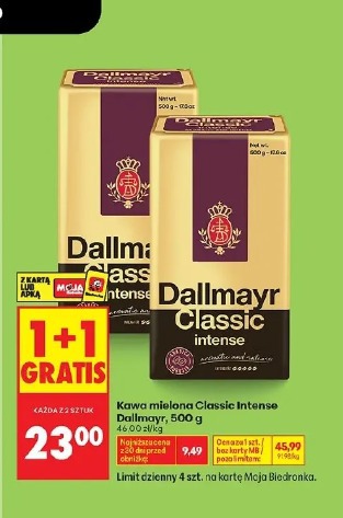 Kawa mielona Classic Intense Dallmayr