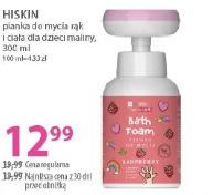 Hiskin pianka do mycia rąk i ciała dla dzieci maliny