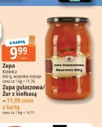 Zupa gulaszowa/zupa z kiełbasą