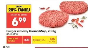 Burger wołowy Kraina Mięs