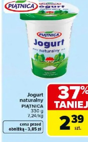 Jogurt naturalny PIĄTNICA