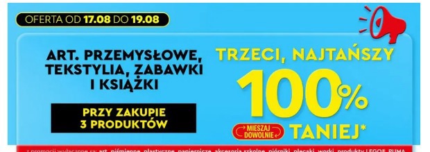 Art. przemysłowe, tekstylia, zabawki i książki