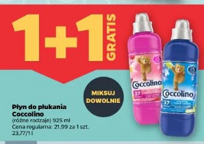 Płyn do płukania Coccolino 1+1 gratis