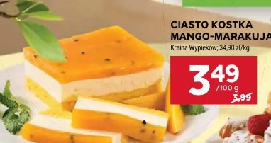 Ciasto kostka mango-marakuja Kraina Wypieków