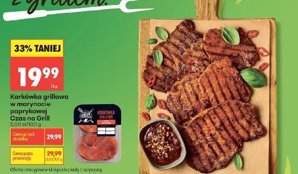 Karkówka grillowa w marynacie paprykowej Czas na Grill