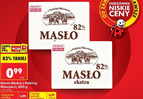 Masło Ekstra z Polskiej Mleczarni