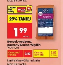 Boczek wędzony, parzony Kraina Wędlin