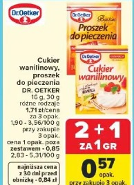 Cukier wanilinowy, proszek do pieczenia DR. OETKER