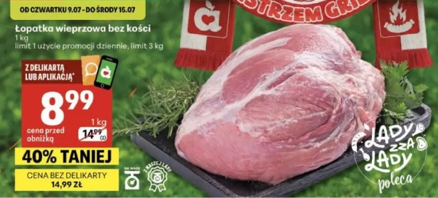 Łopatka wieprzowa bez kości